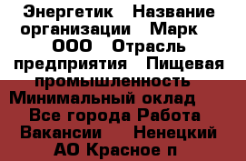 Энергетик › Название организации ­ Марк 4, ООО › Отрасль предприятия ­ Пищевая промышленность › Минимальный оклад ­ 1 - Все города Работа » Вакансии   . Ненецкий АО,Красное п.